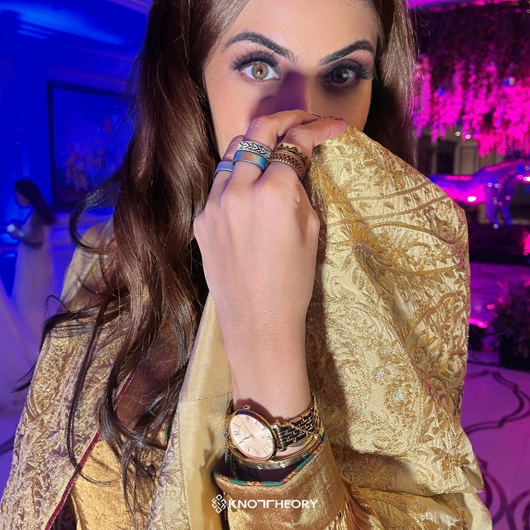 Crowns Silicone Wedding Ring - Chakra & Mehndi Henna Inspired - Engraved Dual Layer - Knot Theory