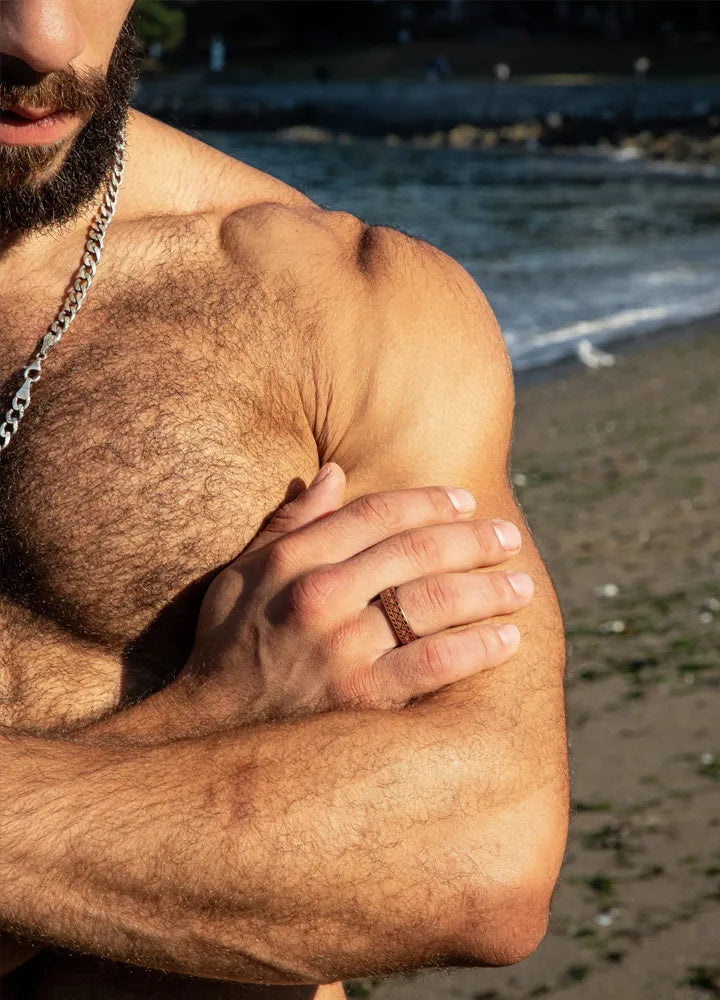 Warrior of Courage Spearheads Silicone Ring on Dual Layer 6mm