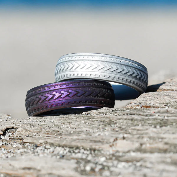 Warrior of Courage Spearheads Silicone Ring on Arc 6mm