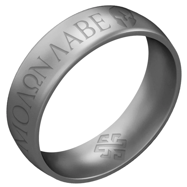 Molon Labe Warrior Silicone Ring on Arc 6mm