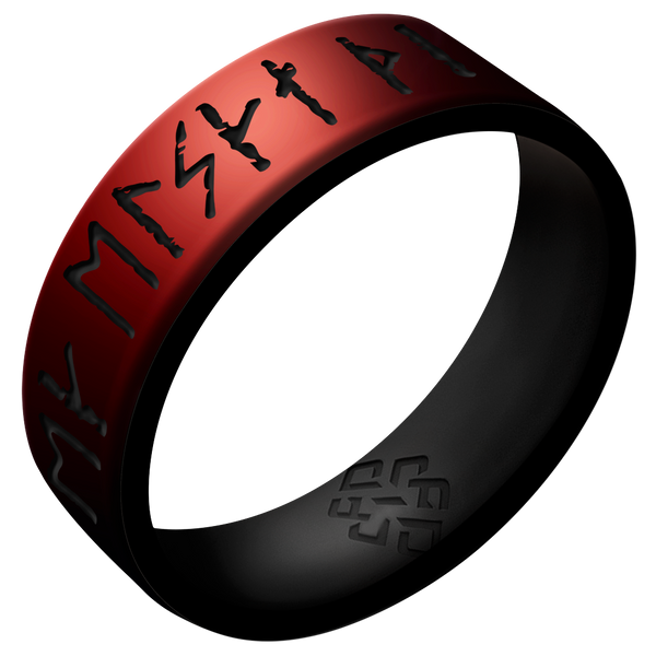 I Love You Viking Ring on Dual Layer 6mm